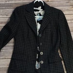 diane von furstenberg checkerd skirt and jacket